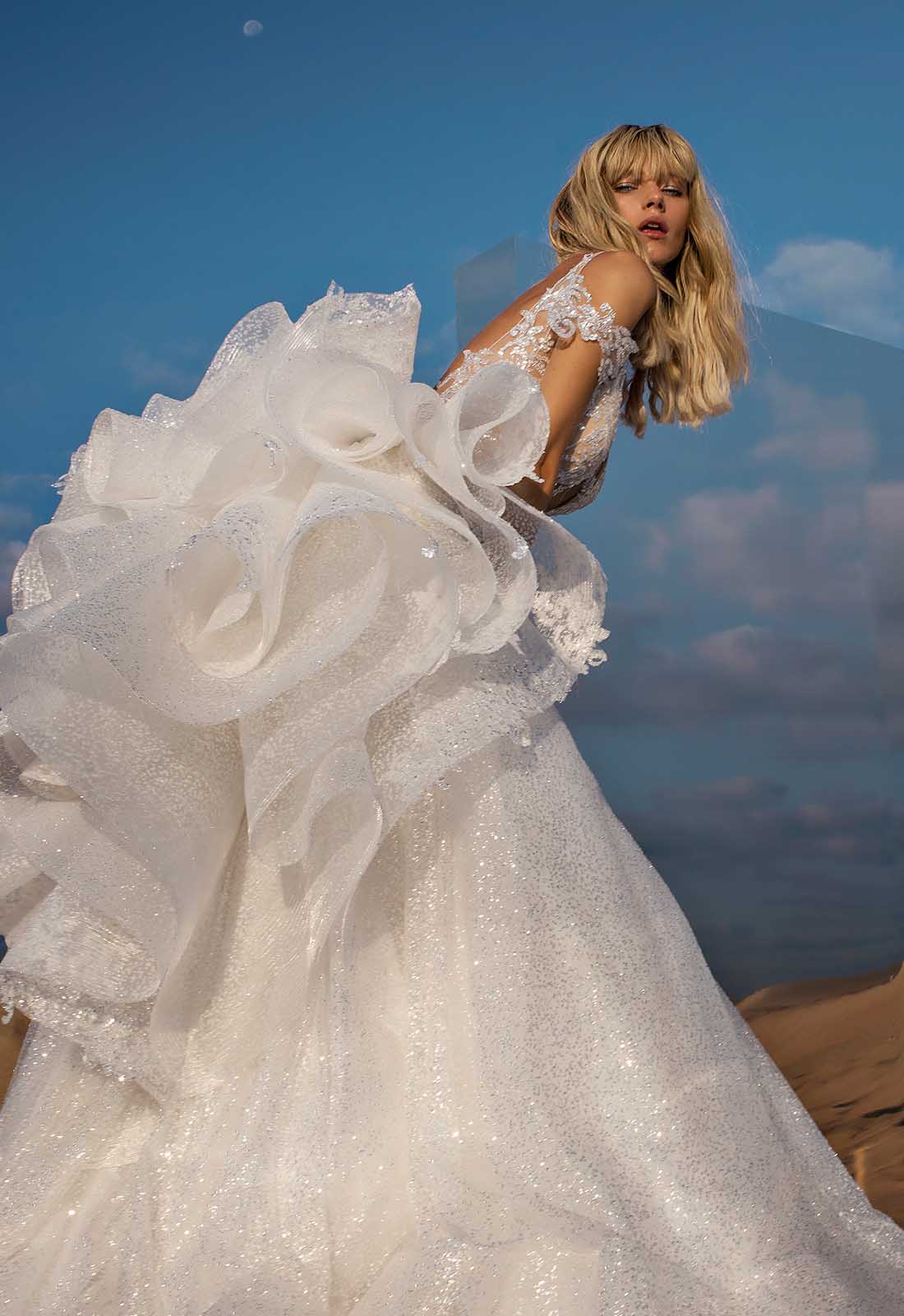 Elegant Pnina Tornai Big Ballgown Wedding Dress With Sweetheart Neckline,  Sleeveless Design, Backless Design And Handmade Flower Embellishments,  Featuring A Sweep Train Br2742 From Yuoy, $128.02